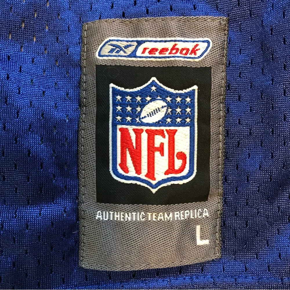 Vintage Reebok NYG Giants NFL Replica Jersey Dayne 27 Blue Men’s Large EUC - Picture 4 of 10